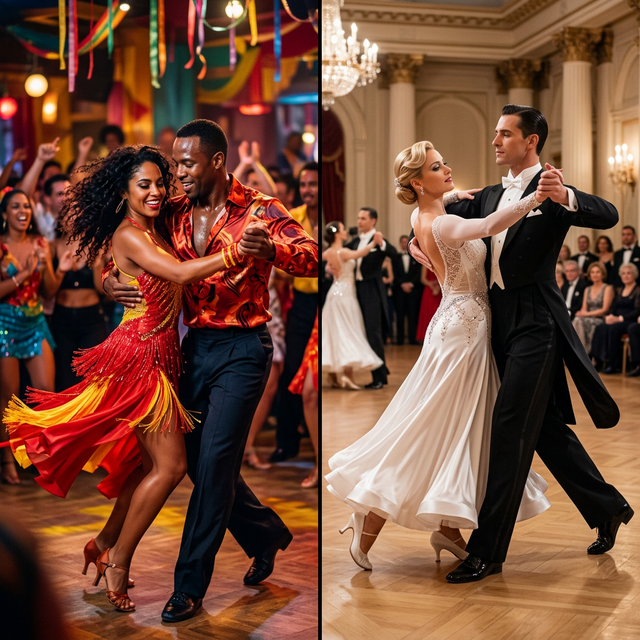 Comparison of Latin and Ballroom dance styles