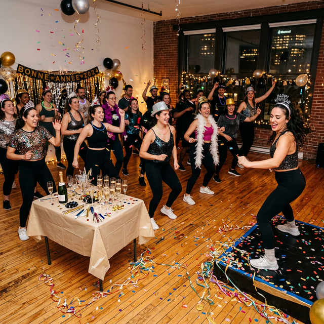 New Year new moves dance class celebration in Montreal